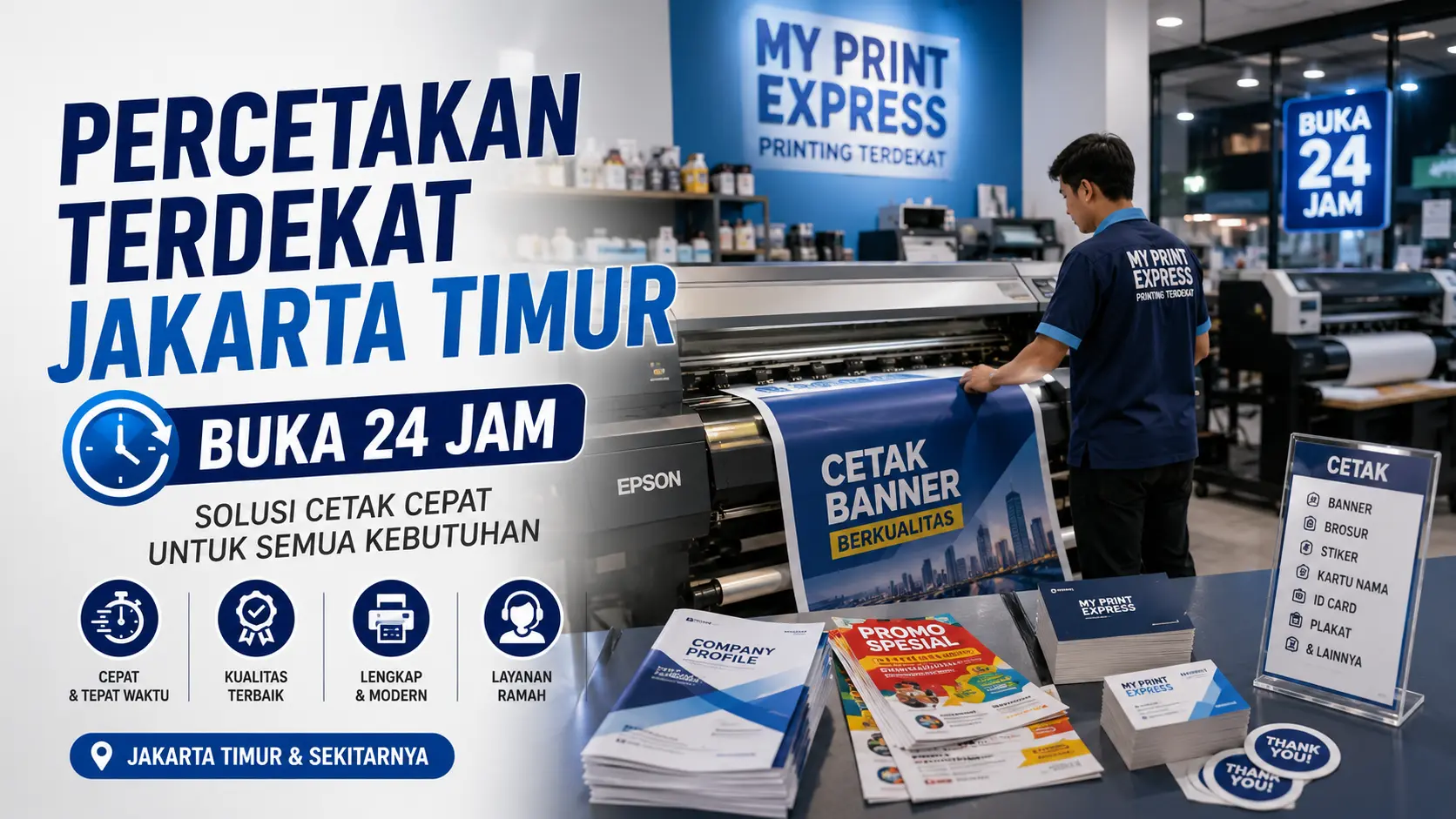 Percetakan Terdekat Jakarta Timur Buka 24 Jam, Solusi Cetak Cepat untuk Semua Kebutuhan