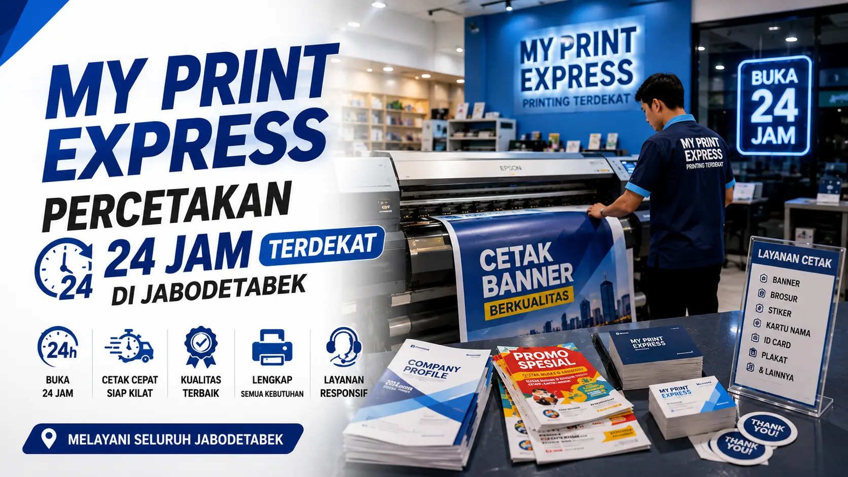 My Print Express: Percetakan 24 Jam Terdekat di Jabodetabek