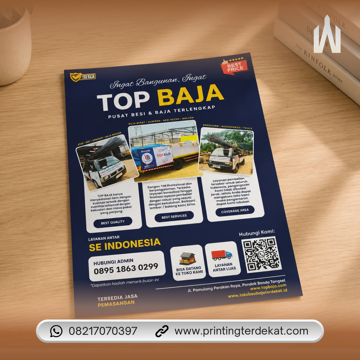 Brosur promosi full color hasil cetak profesional di My Print Express